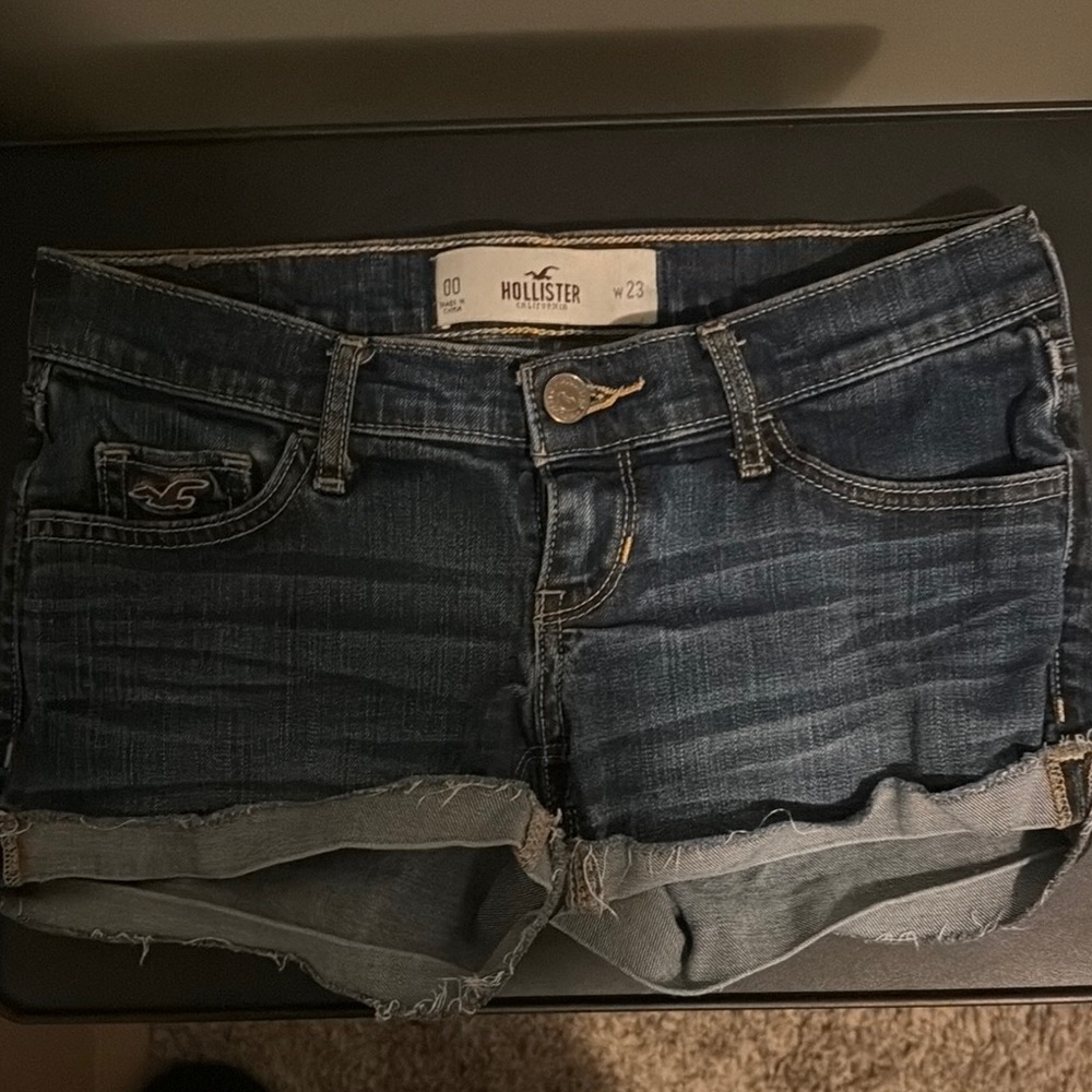 Hollister Dark Wash Denim Shorts